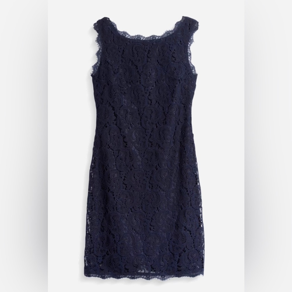 Skies Are Blue - Emesa Lace Dress - Navy
